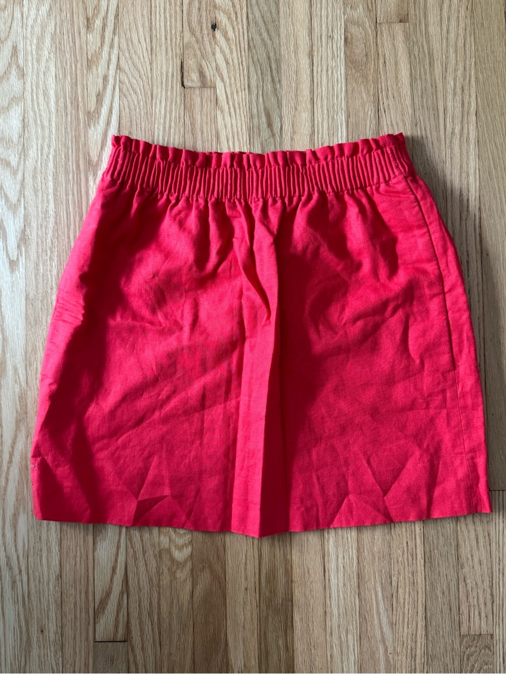 J. Crew Factory Bright Red Elastic Waist Skirt